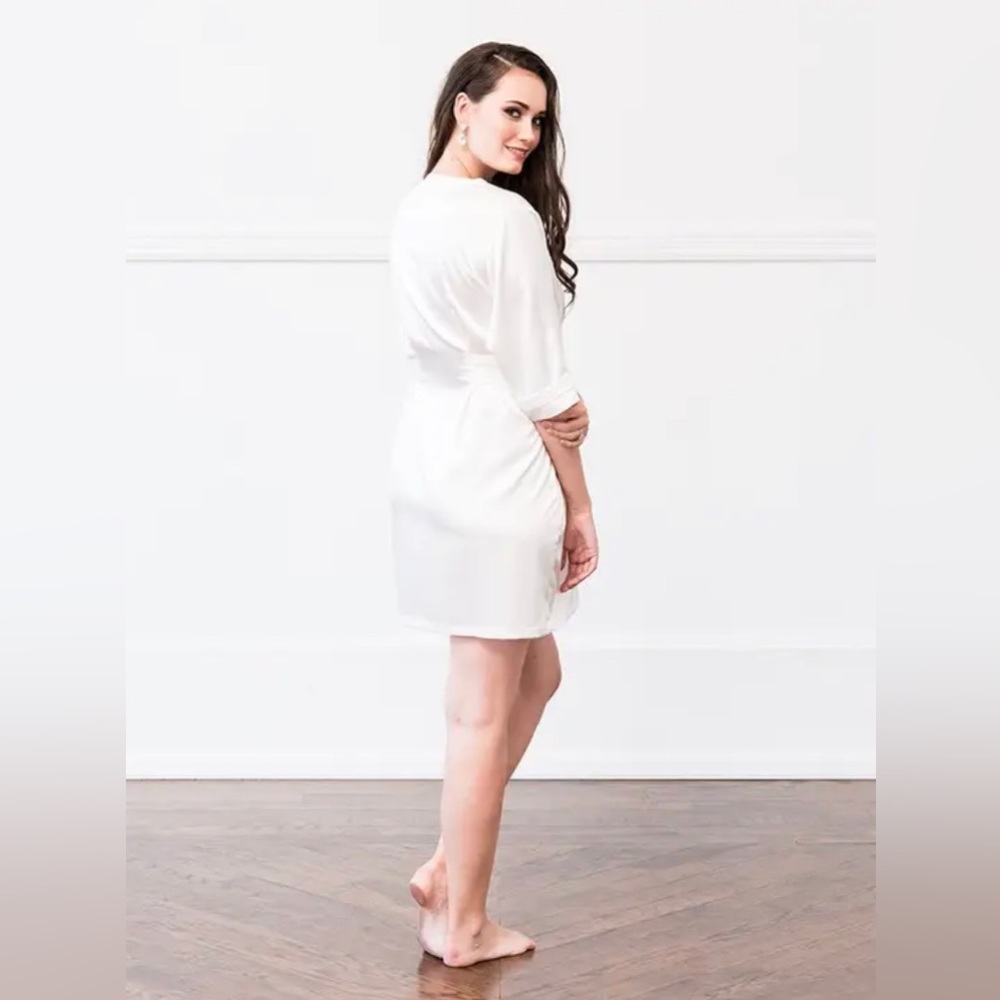 Sale! White Satin Robe